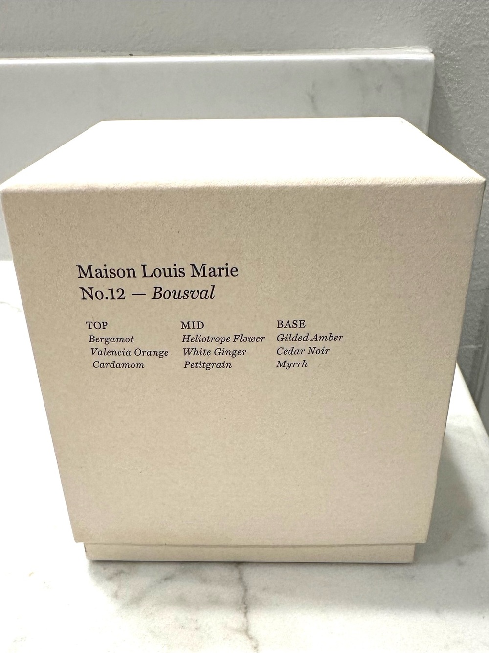Maison Louis Marie No. 12 Bousval Candle. NIB